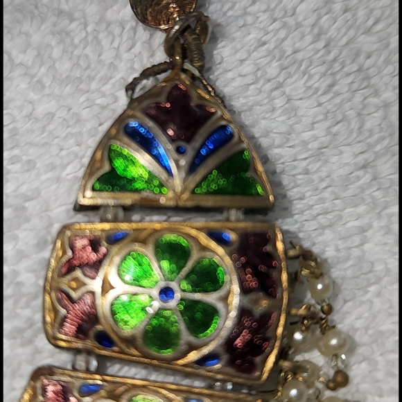 Double Sided Handcrafted vintage necklace - Picture 4 of 10